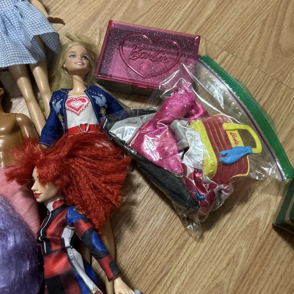 Barbie Doll Lot of 19 w/ Clothes & Accessories